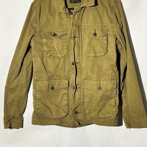 Lucky Brand Women’s Army Green Heavy Cotton Canvas Utility Cargo Jacket Small